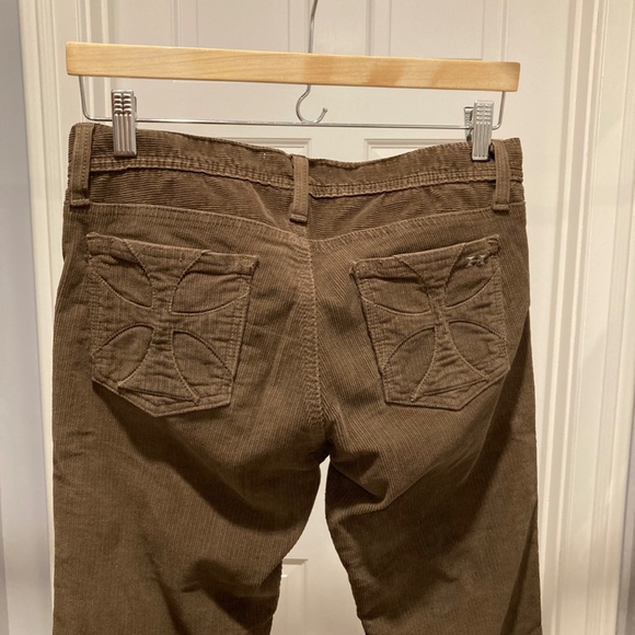 Habitual chocolate brown corduroy pant.  Brown.  BEST BUTT!!  Size 28 W. - Picture 3 of 5